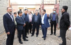 بازدید مشاور وزیر نیرو از پروژه نهضت ملی مسکن سایت طایقان قم